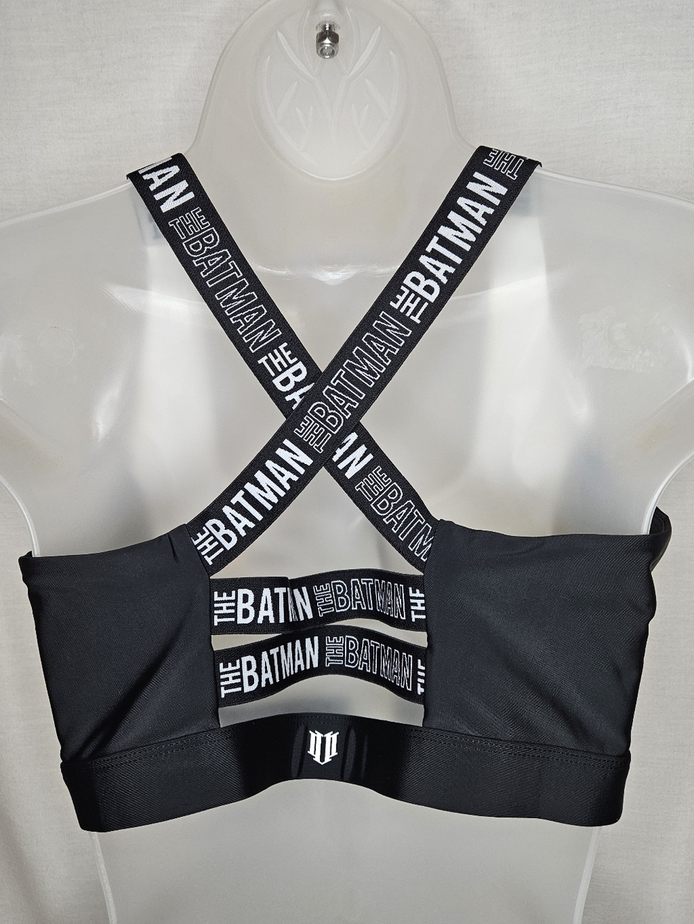 EleVen by Venus Williams The Batman Victory Sports Bra Zip Front Size L Black